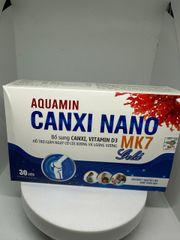 Aquamin Canxi Nano Mk7 gold BỔ SUNG CANXI, chống còi xương, loãng xương hộp 30 viên
