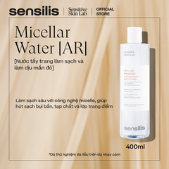 Nước Tẩy trang làm sạch dịu nhẹ Sensilis Micellar 400ml