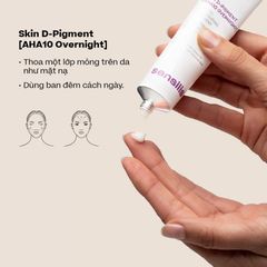 Tinh chất làm sáng da tăng sắc tố nhạy cảm Sensilis skin D-Pigment [Serum AHA10 Overnight] 30ml-nhập khẩu Tây Ban Nha