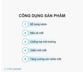 Viên Uống Bổ Mắt Lutein 20mg Puritan's Pride - Hỗ Trợ Khỏe Mắt, Bảo Vệ Mắt Khỏi Tác Nhân Có Hại, 120 Viên Mỹ