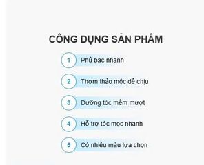 Dầu Gội Phủ Bạc Komi Dạng Gói 25ml - Chiết Xuất Nhuộm Tóc Nhanh Chóng, Giữ Màu Lâu, Phục Hồi Tóc Hư Tổn
