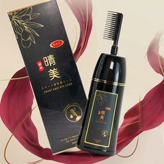 Lược Nhuộm Tóc Phủ Bạc Komi Nhật Bản - Dưỡng Tóc Chuyển Màu Hiệu Quả Chỉ Sau 10 Phút - Sản Phẩm Từ Thiên Nhiên