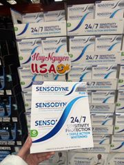 set Kem đánh răng Sensodyne Advanced Whitening bản Anh nhập khẩu Mỹ 184g