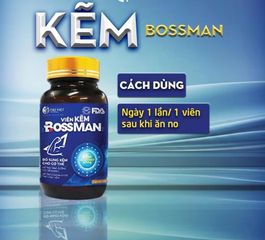 Kẽm boss man hộp 30 viên dùng được 1 tháng giúp nam giới luôn phong độ, hàng date mới