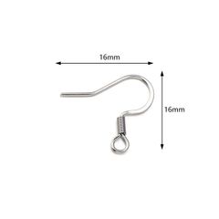 5 Cặp Móc Bông Tai Móc Câu Inox Thép Không Gỉ Cao Cấp Làm Trang Sức Handmade DIY