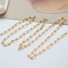 50cm Dây Chuỗi Xích Màu Vàng Làm Trang Sức Phụ Kiện Vòng Cổ Vòng Tay DIY