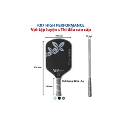 Vợt K07 High Performance, Chính Hãng (TH549)
