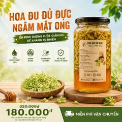 Hoa Đu Đủ Đực Ngâm Mật Ong CAOFOOD 1L - Thực Phẩm Tự Nhiên Hỗ Trợ Chữa Ho, Tăng Cường Sức Khỏe, Dễ Uống