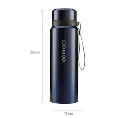 Bình Giữ Nhiệt LocknLock Vacuum Bottle 800ml Bằng Thép Không Gỉ -Xanh Đậm, Đen- LHC6180