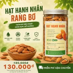 Hạt Hạnh Nhân Rang Bơ Vỏ Mỏng CAO Food - Nhập Khẩu Mỹ, Hạt Siêu Thơm Giòn, Dinhs Dưỡng, Lợi Cho Tim Mạch, Hũ 500 Gram