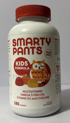 Kẹo Dẻo Con Cú Smarty Pants Vitamin Tổng Hợp + D3 + Omega 3 Giúp Trẻ Thông Minh 180 viên