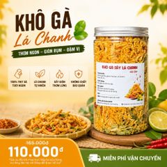 Khô Gà Lá Chanh CAO Food - Snack Gà Xé Sợi Nguyên Chất 100% Ức Gà Tươi Ngon Đậm Đà, Hương Vị Nguyên Liệu Nhà Làm