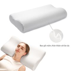 Gối Cao Su Non Cao Cấp – Gối Ngủ Chống Mỏi Cổ, Thấm Hút Tốt, Phù Hợp Mọi Tư Thế