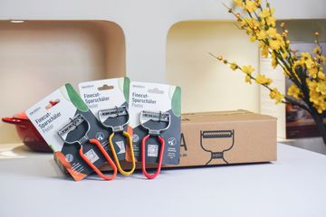 Dao Nạo Sợi GKÖCH Lưỡi Cưa Thép Không Gỉ Cao Cấp - Dụng Cụ Bào Rau Củ Làm Salad Nộm Siêu Nhanh