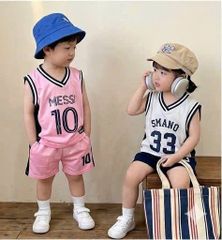 Bộ ba lỗ thể thao thông hơi mát mẻ thoáng khí mùa hè cho bé trai bé gái trẻ em