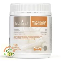 Viên uống Canxi sữa Bio Island Milk Bone Care 150 viên bổ sung canxi cho bà bầu, trẻ dậy thì (có tem phụ)