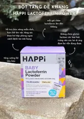 Men Happi Baby Lactoferrin 28g – Tăng miễn dịch, hỗ trợ tiêu hóa, phát triển trí não hàng Úc