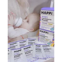 Men Happi Baby Lactoferrin 28g – Tăng miễn dịch, hỗ trợ tiêu hóa, phát triển trí não hàng Úc
