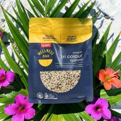 Hạt diêm mạch hữu cơ Wellness Road Tri Colour Quinoa bịch 500g nhập khẩu từ Úc dễ nấu ăn hằng ngày
