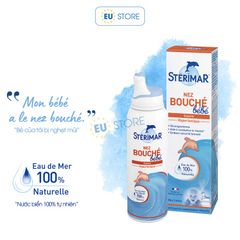 Xịt mũi Sterimar màu cam- Giảm nghẹt mũi, sổ mũi cho trẻ từ 3 tháng tuổi, Chai 50ml