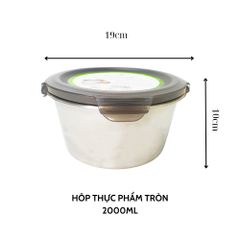 HỘP THỰC PHẨM TRÒN VÀ NẮP GÀI CÓ QUAI (TH587)