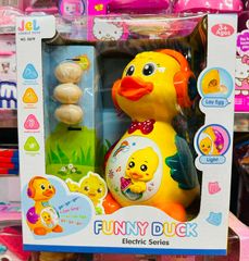 Vịt Đẻ Trứng Có Nhạc Và Đèn Funny Duck Đồ Chơi Điện Tử 0619