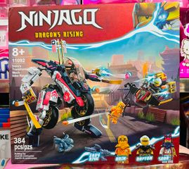 Đồ chơi lắp ráp Ninja city Dragon Rising 11092 80082 Sora's Transforming Mech Bike Racer