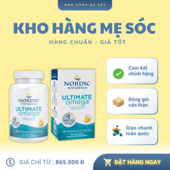 Viên Dầu cá Omega-3 Nordic Naturals Ultimate Omega 1280mg Mỹ - MẸ SÓC