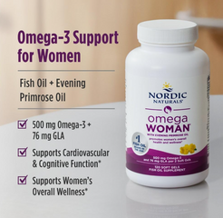 [modoria.] Viên uống Nordic Naturals Omega Woman và tinh dầu Hoa anh thảo 120 viên Mỹ