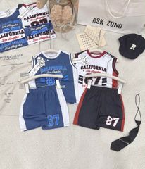 Set bộ số chữ CA thể thao mùa hè mát mẻ thoáng khí cho bé trai
