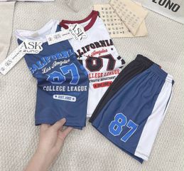 Set bộ số chữ CA thể thao mùa hè mát mẻ thoáng khí cho bé trai