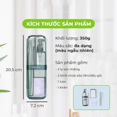 hộp đựng vật dụng du lịch 6 - 8 món (TH598) (Màu ngẫu nhiên)