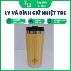 LY VÀ BÌNH GIỮ NHIỆT THÂN TRE (TH613)