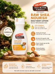 [Nhập khẩu chính ngạch] Sữa dưỡng thể bơ hạt mỡ Palmer's Raw Shea chai 250ml