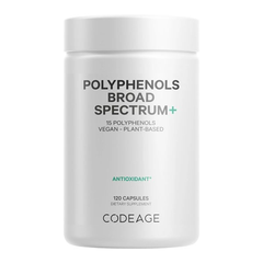 Viên Uống Chống Nắng Polyphenols Broad Spectrum Codeage - Giúp Bảo Vệ Da, Chống Oxy Hóa, Không GMO, Vegan, 120 Viên 749272