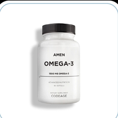 Viên Dầu Cá Codeage Amen Omega-3 1500mg - Hỗ Trợ Sức Khỏe Tim Mạch, Phát Triển Não Bộ, Không GMO