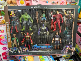 Bộ Mô Hình Siêu Anh Hùng Avengers 10 Nhân Vật Marvel Titan Hero Series 280015, mô hình nhân vật có khớp