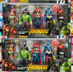 Bộ Đồ Chơi Siêu Anh Hùng Avengers Infinity War 8120 gồm 10 Nhân Vật Marvel Có Phụ Kiện Cho Bé