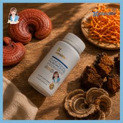 Viên uống bổ phổi New Zealand Xtend Life Functional Mushrooms 120 viên