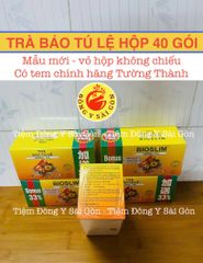 [1 HỘP] Trà Giảm Cân Bảo Tú Lệ Bio Slim - Thảo Mộc Detox Hỗ Trợ Giảm Cân Hiệu Quả - Hàng Chính Hãng, Tem Cào Kiểm Tra 40 Gói