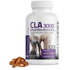 Viên Uống Giảm Cân Bronson Organic CLA 3000mg - Hỗ Trợ Tăng Cường Trao Đổi Chất - 120 Viên Mỹ 749661
