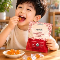 Kẹo ngậm mật ong Manuka hữu cơ MGO550+ với keo ong TranzAlpine Organic Manuka Honey Drops with Propolis 25 viên