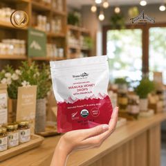 Kẹo ngậm mật ong Manuka hữu cơ MGO550+ với keo ong TranzAlpine Organic Manuka Honey Drops with Propolis 25 viên