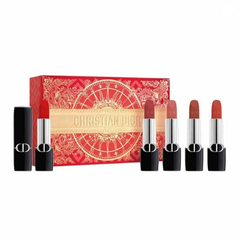  Set Son Dior Rouge Dior Velvet Finish 5 Màu 999 Đỏ Tươi
