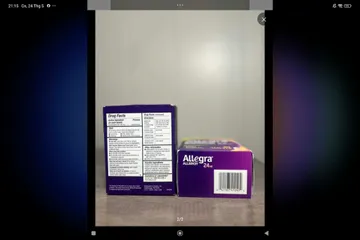 Allegra 24-Hour Indoor & Outdoor Allergy Relief Tablets, 90 vien.180mg