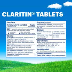 Viên chống dị ứng Claritin Antihistamine Loratadine 10mg.70 vien. của Mỹ