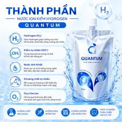 Nước Uống Hydrogen Quantum Giàu Hydrogen Ion Kiềm ORP Âm Bù Khoáng Nhanh Cho Người Chơi Thể Thao