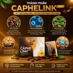 Caphelink New Cà Phê Sức Khỏe Chính Hãng – Tỉnh Táo Minh Mẫn Hỗ Trợ Tăng Đề Kháng