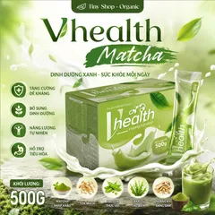 Sữa Dinh Dưỡng Vhealth Trà Xanh - Hỗ Trợ Sức Khỏe, Tăng Sức Đề Kháng Cho Cả Nhà