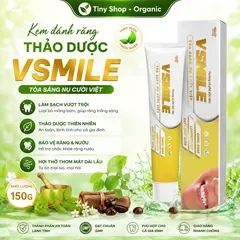 Kem Đánh Răng VSmile Cafe Thảo Dược Làm Sạch Răng Thơm Hơi Thở Giảm Ố Vàng 150g